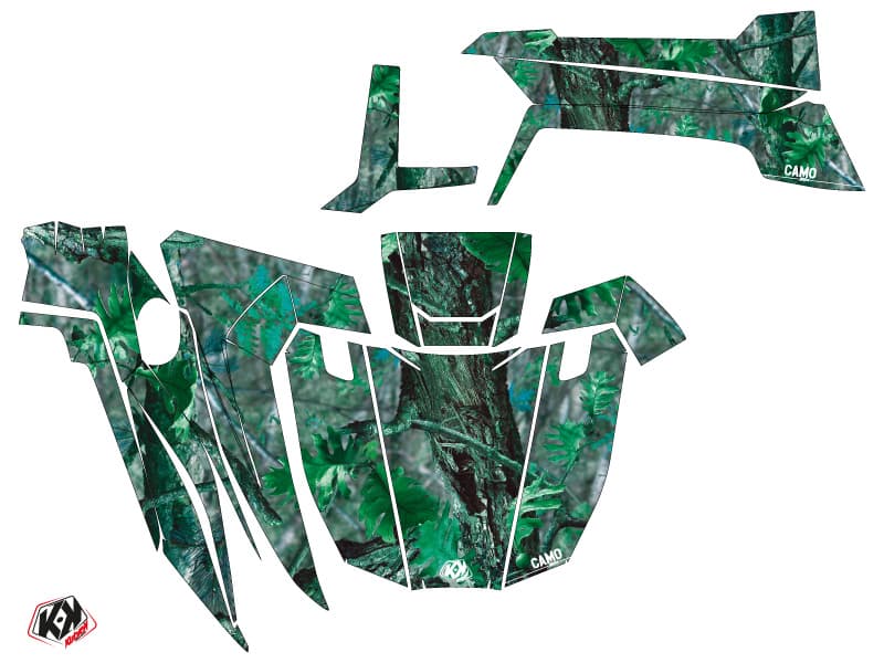 kit graphique ssv yamaha wolverine-r camo vert | Yamaha | Kutvek - View 2