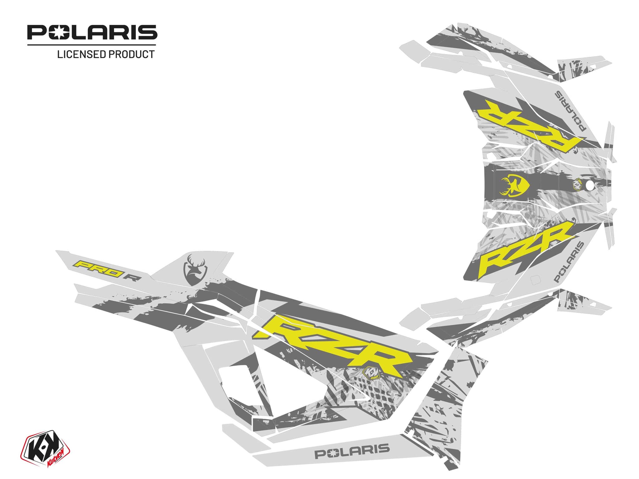 Kit Graphique SSV Chaser Polaris RZR PRO R Gris | Polaris | Kutvek - View 2