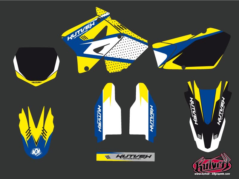 deko-set moto-cross suzuki rm 125 chrono blau | Suzuki | Kutvek - View 2