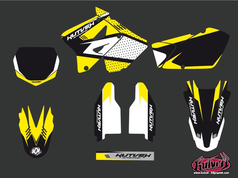 deko-set moto-cross suzuki rm 125 chrono schwarz | Suzuki | Kutvek - View 2