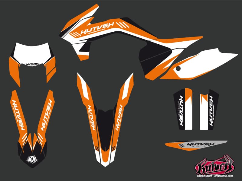 deko-set moto-cross chrono ktm exc-excf schwarz | KTM | Kutvek - View 2