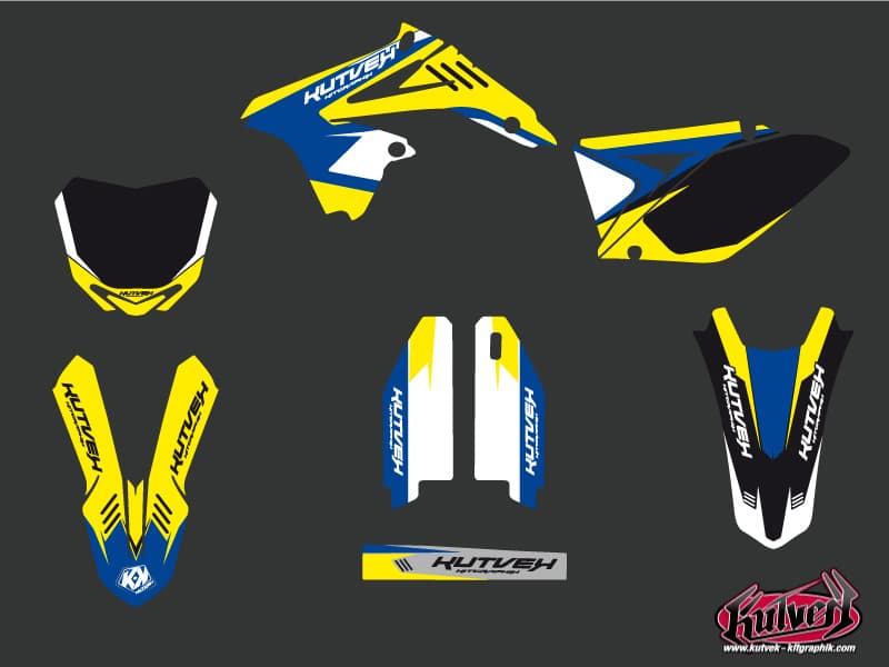 deko-set moto-cross chrono suzuki 250 rmz blau | Suzuki | Kutvek - View 2