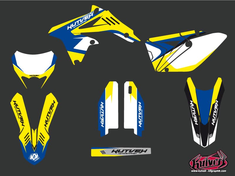 kit graphique motocross suzuki rmx 450 chrono bleu | Suzuki | Kutvek - View 2