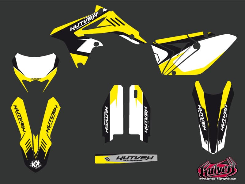 Suzuki 450 RMX Dirt Bike Chrono Graphic Kit Black | Suzuki | Kutvek - View 2