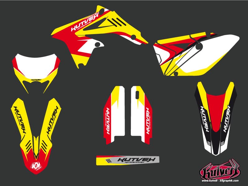 kit graphique motocross suzuki rmx 450 chrono rouge | Suzuki | Kutvek - View 2