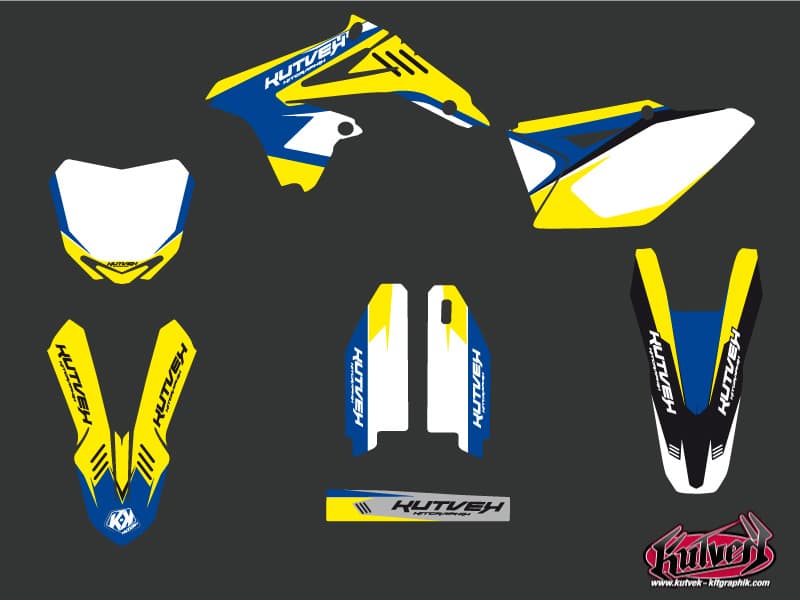 deko-set moto-cross chrono suzuki 450 rmz blau | Suzuki | Kutvek - View 2