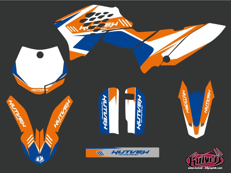 deko-set moto-cross ktm sx 65 chrono blau | KTM | Kutvek - View 2