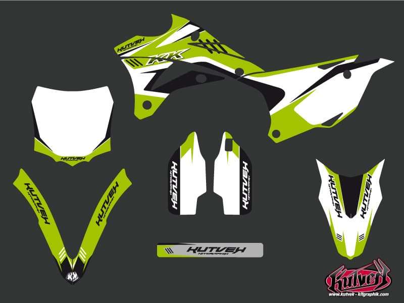 kit graphique motocross kawasaki kx 85 chrono noir | Kawasaki | Kutvek - View 2