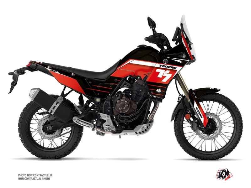kit graphique moto yamaha tenere 700 classik rouge  