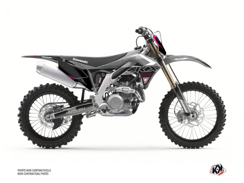 Kit graphique Moto Cross Claw Kawasaki 250 KXF Gris
