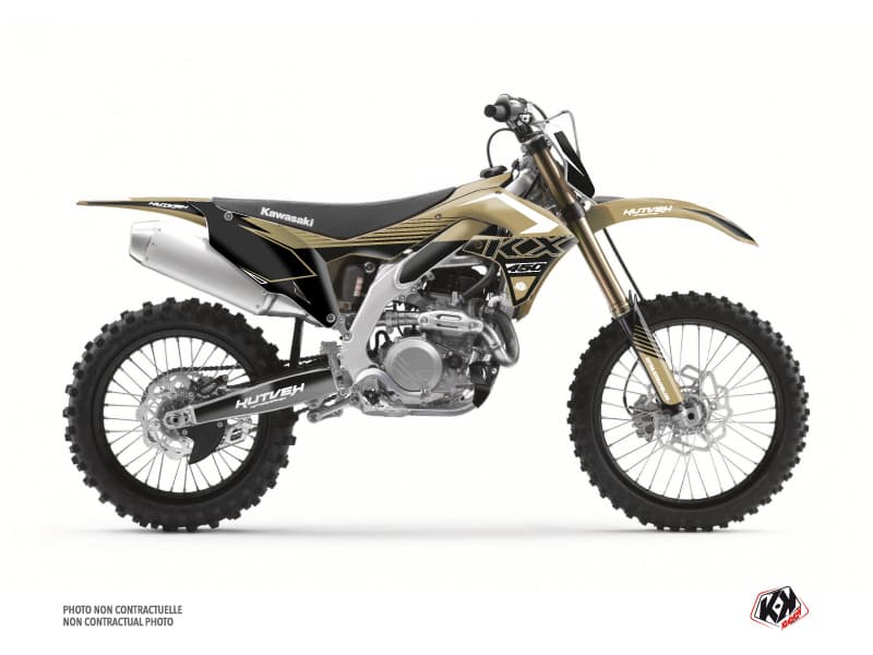 kit graphique motocross kawasaki kx 250 f claw sable  