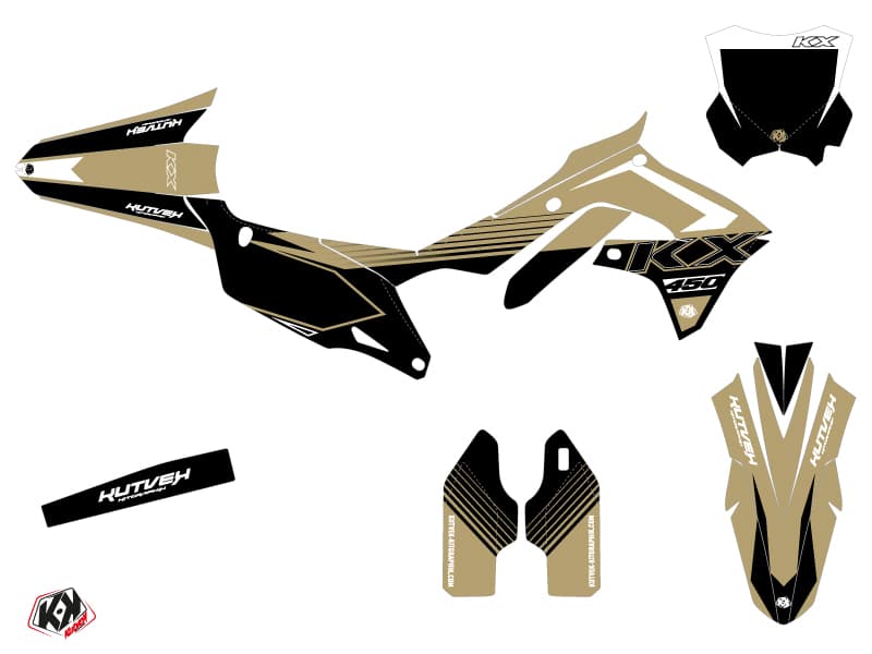 Kawasaki 450 KXF Dirt Bike Claw Graphic Kit Sand | Kawasaki | Kutvek - View 2
