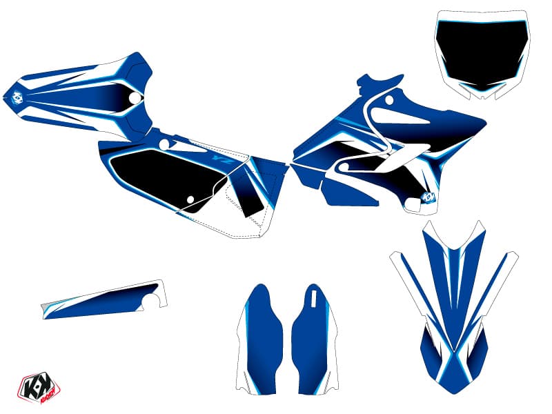 Yamaha 125 YZ Dirt Bike Concept Graphic Kit Blue | 125 YZ | Kutvek - View 2