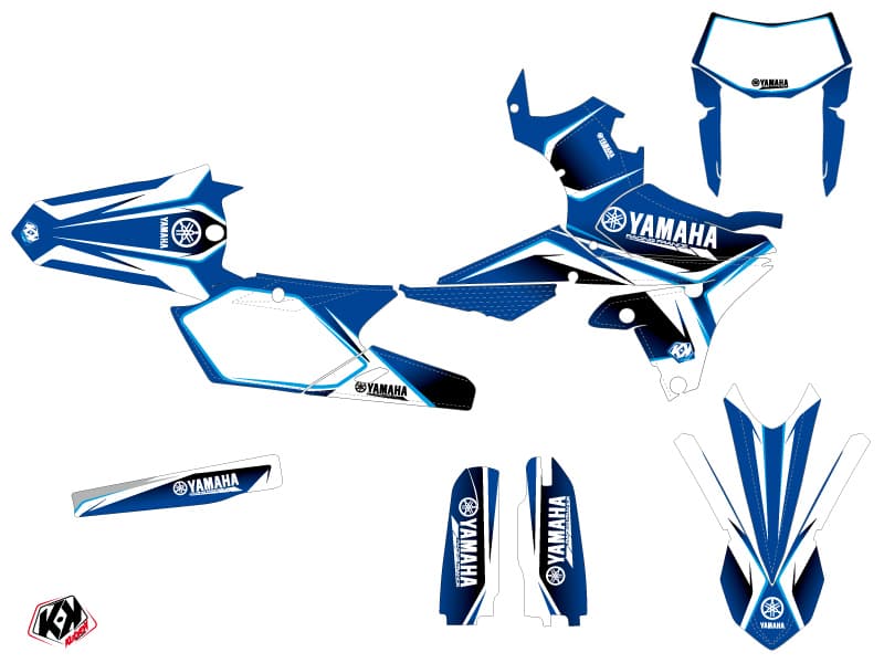 Yamaha 450 WRF Dirt Bike Concept Graphic Kit Blue | WR | Kutvek - View 2
