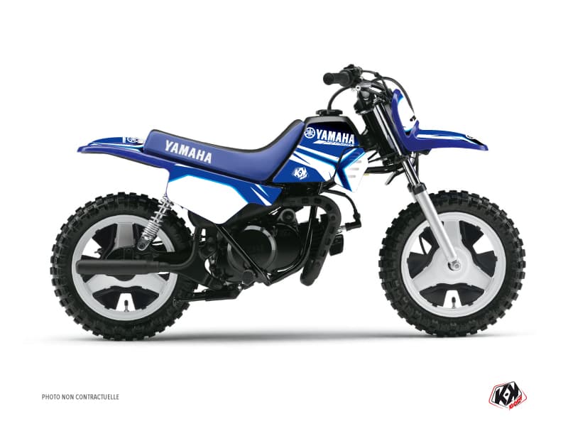 kit graphique motocross concept yamaha pw 50 bleu