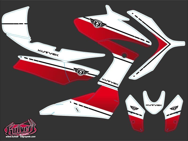 kit graphique maxi-scooter yamaha tmax 530 cooper blanc-rouge | Yamaha | Kutvek - View 2