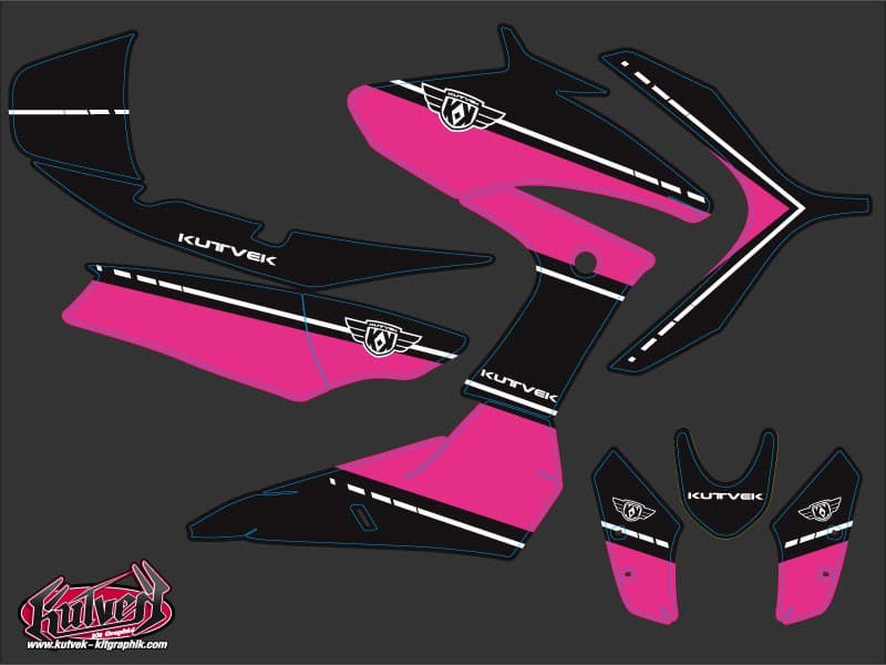 kit graphique maxi-scooter yamaha tmax 530 cooper rose | Yamaha | Kutvek - View 2