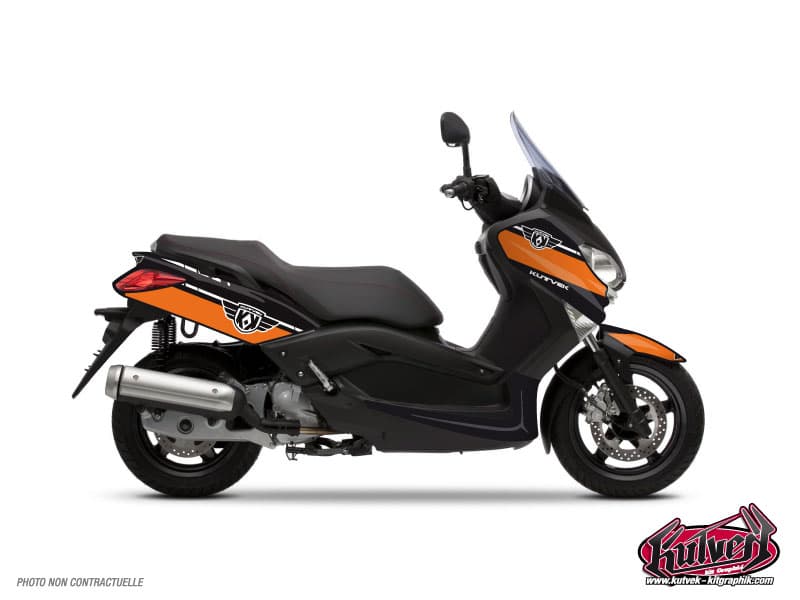 kit graphique maxi-scooter yamaha xmax 125 cooper orange  