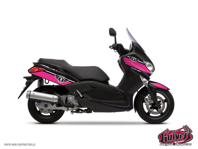 kit graphique maxi-scooter yamaha xmax 125 cooper rose  