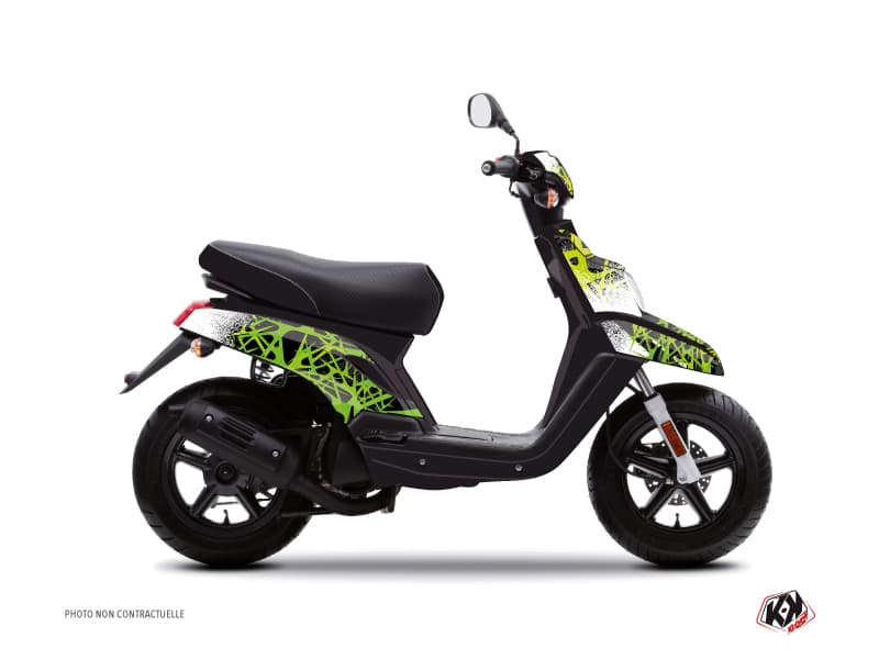 kit graphique scouter mbk booster cosmic vert  