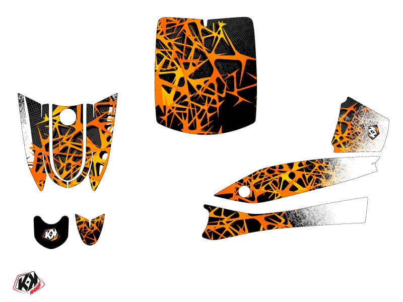 kit graphique scouter mbk eco-3 cosmic orange | MBK | Kutvek - View 2