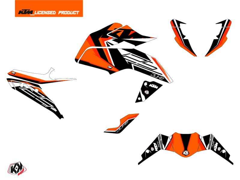 kit decorativo stradale ktm duke 125 crux arancia | KTM DUKE | Kutvek - View 2