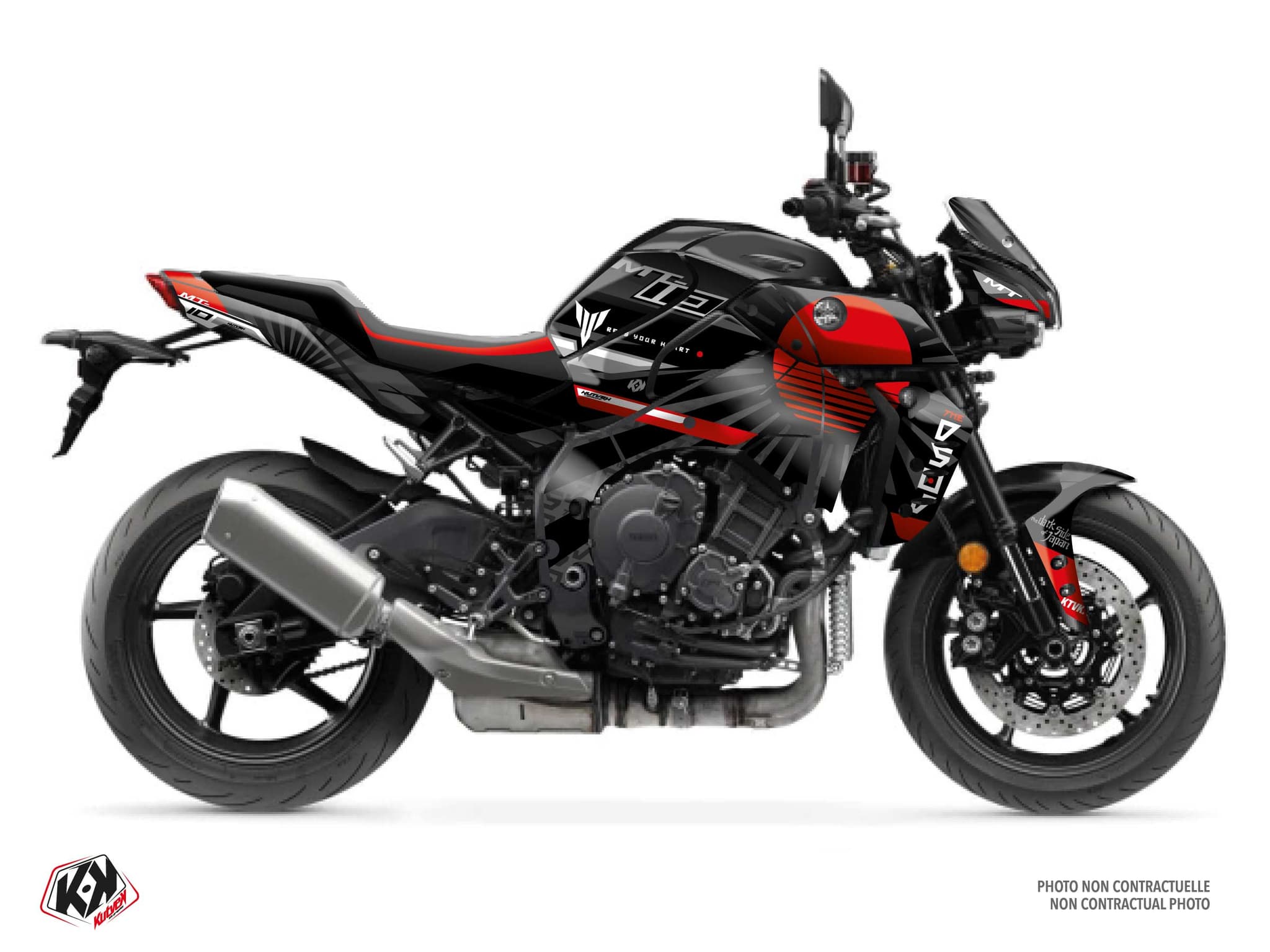 kit graphique moto yamaha mt 10 darkside noir  