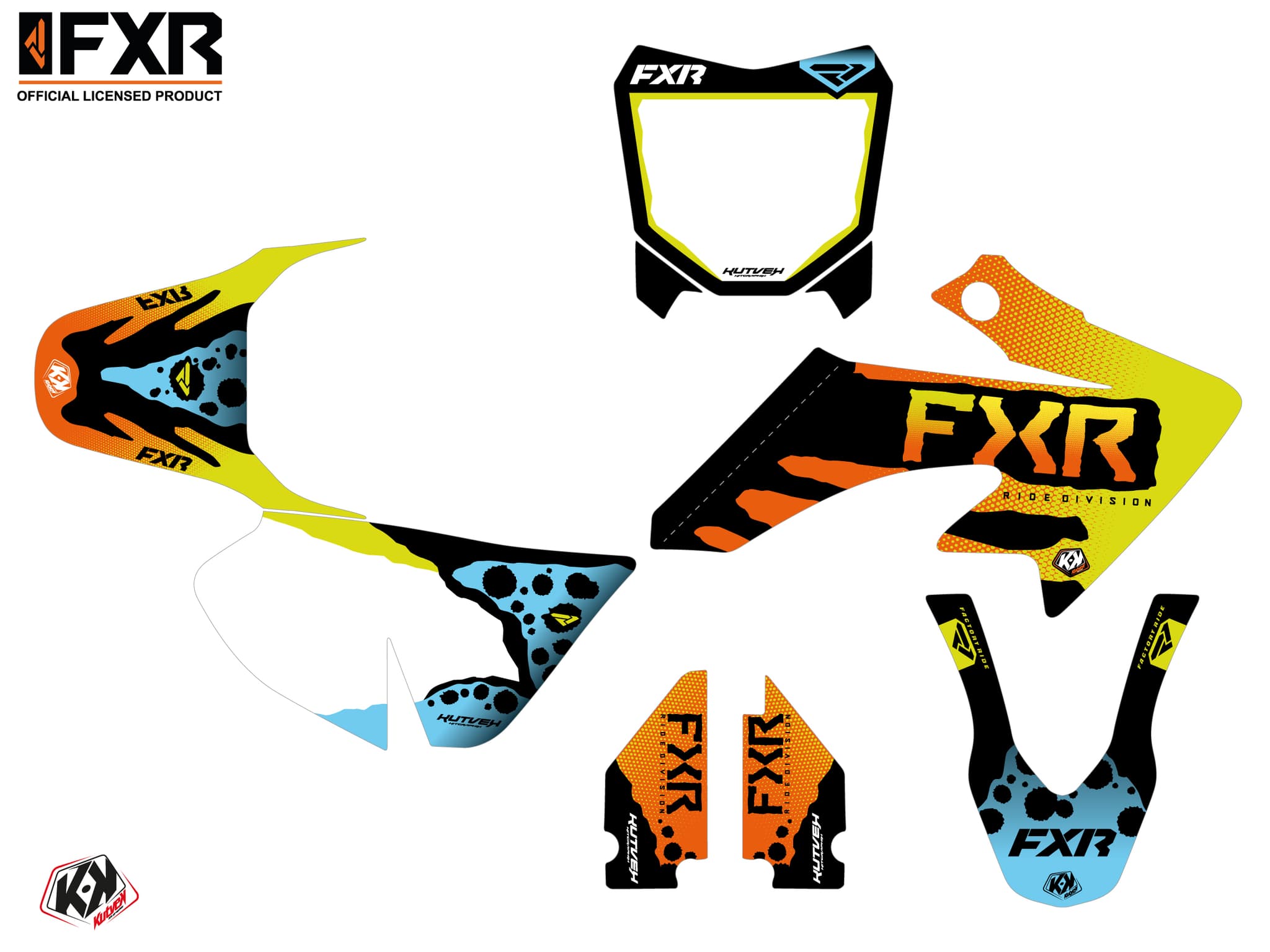 kit graphique motocross honda crf 50 fxr dart frog | Honda | Kutvek - View 2