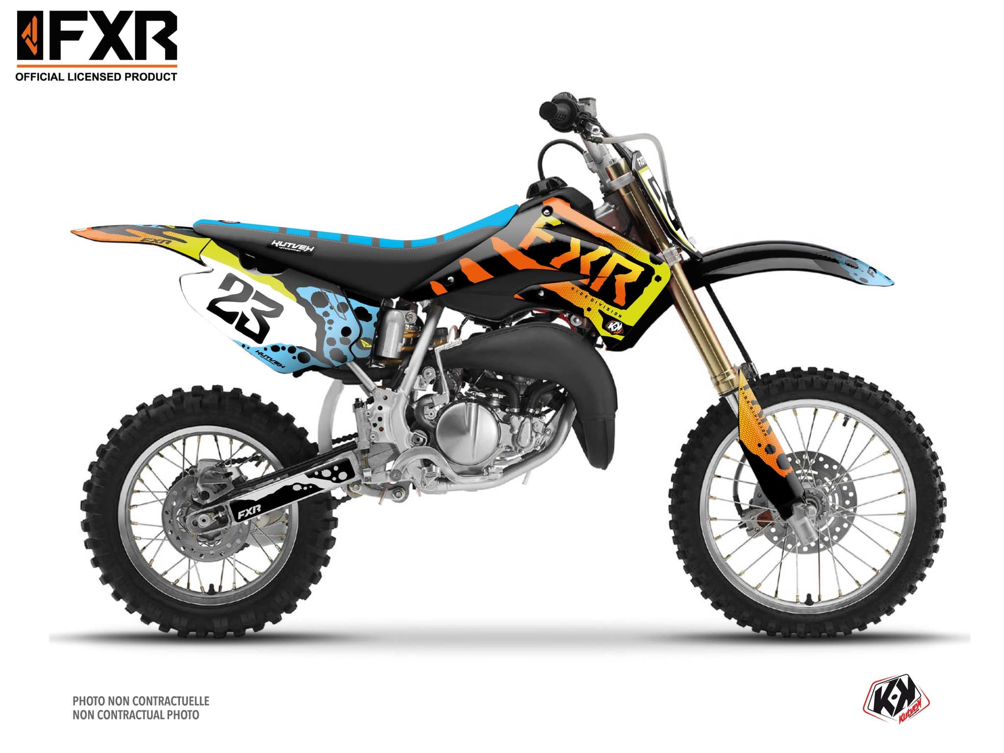 kit graphique motocross honda cr 85 fxr dart frog