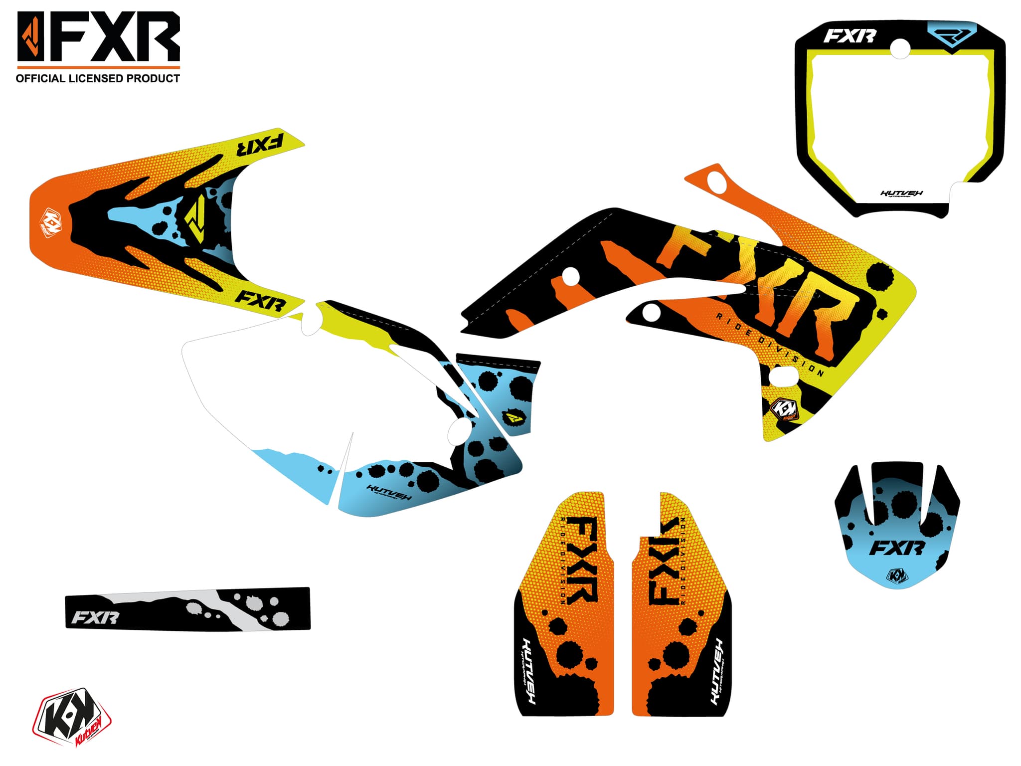 kit graphique motocross honda crf 150 r fxr dart frog | Honda | Kutvek - View 2