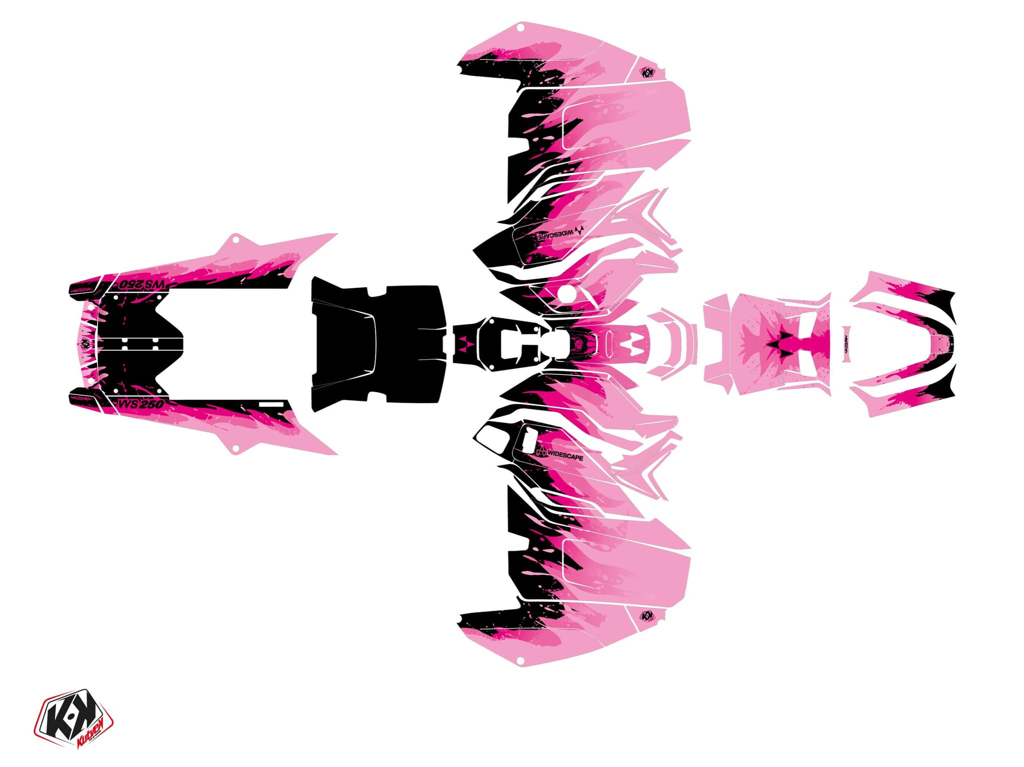 kit decorativo motoneige widescape ws 250 deep rosa | Widescape | Kutvek - View 2