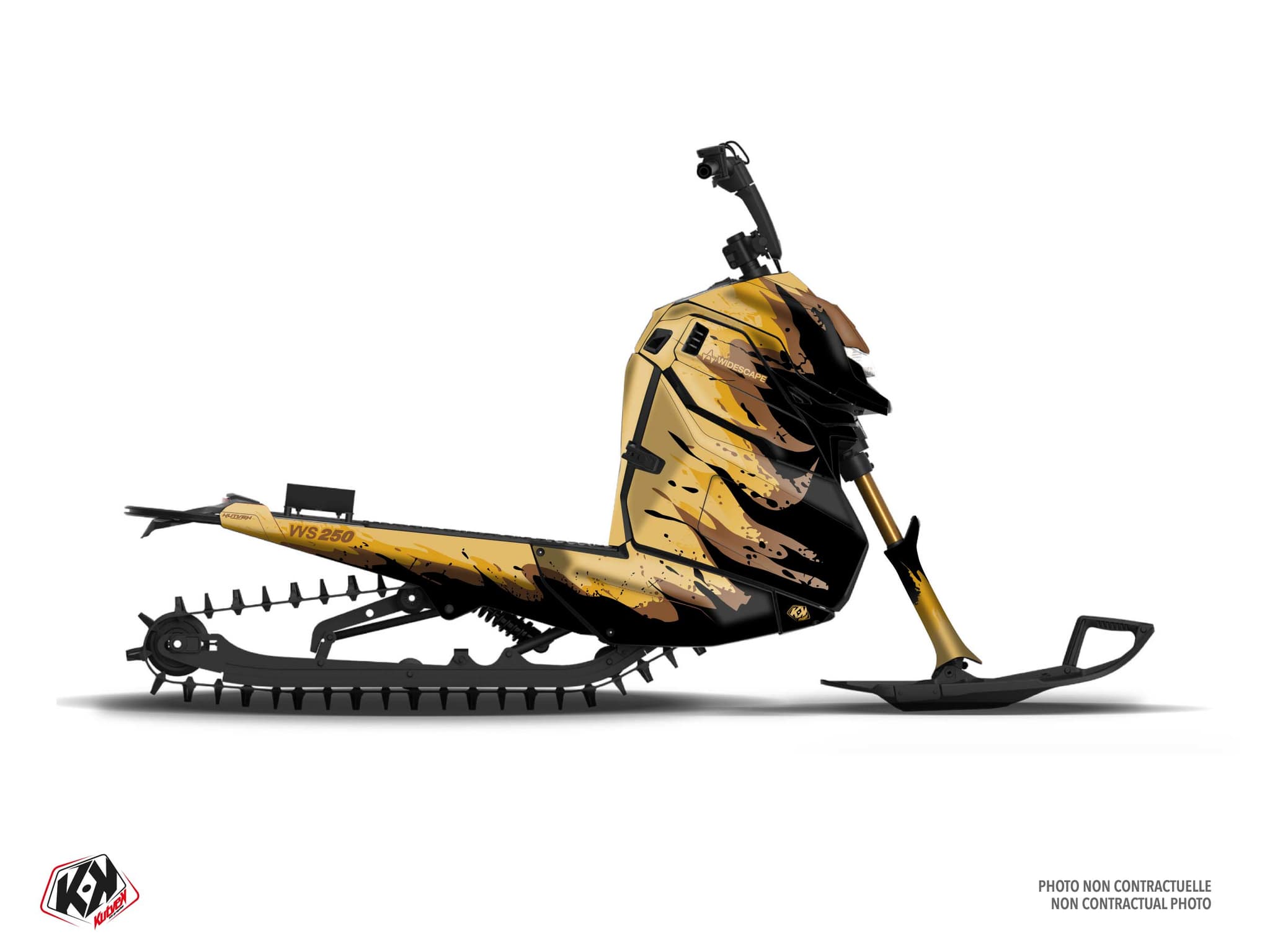 Graphic Kit Snowmobile Widescape WS 250 Deep Sand | {{vehicle_fullname}} {{design_name}} {{color_name}} graphic kit {{type}} | Kutvek