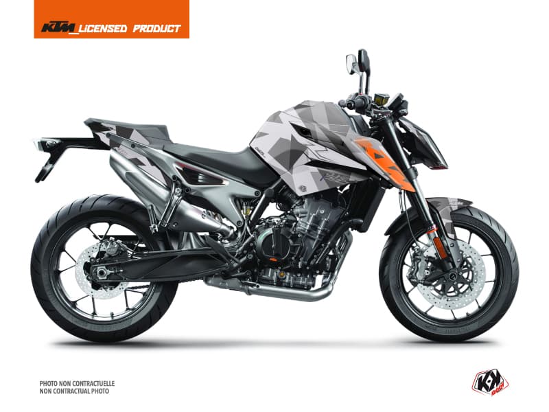 Kit graphique Moto Delta KTM Duke 790 Gris Orange
