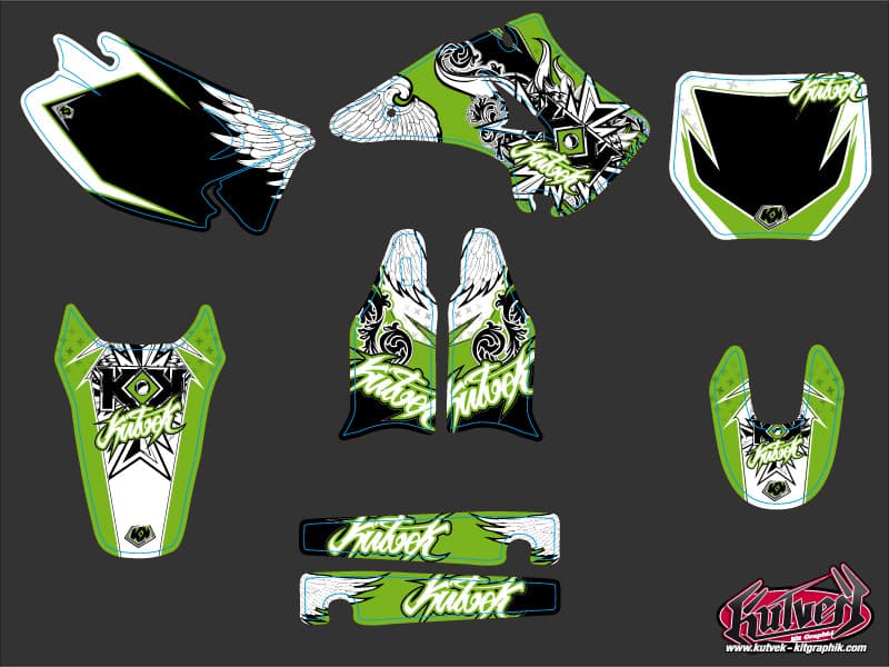 Kawasaki 125 KX Dirt Bike Demon Graphic Kit | Kawasaki | Kutvek - View 2
