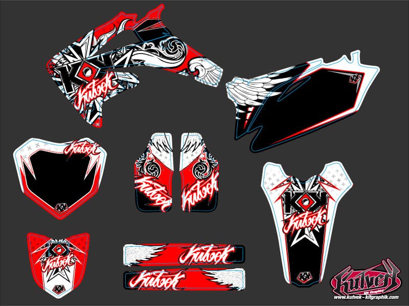 kit de decoración motocross demon honda 250 crf | Honda | Kutvek - View 2