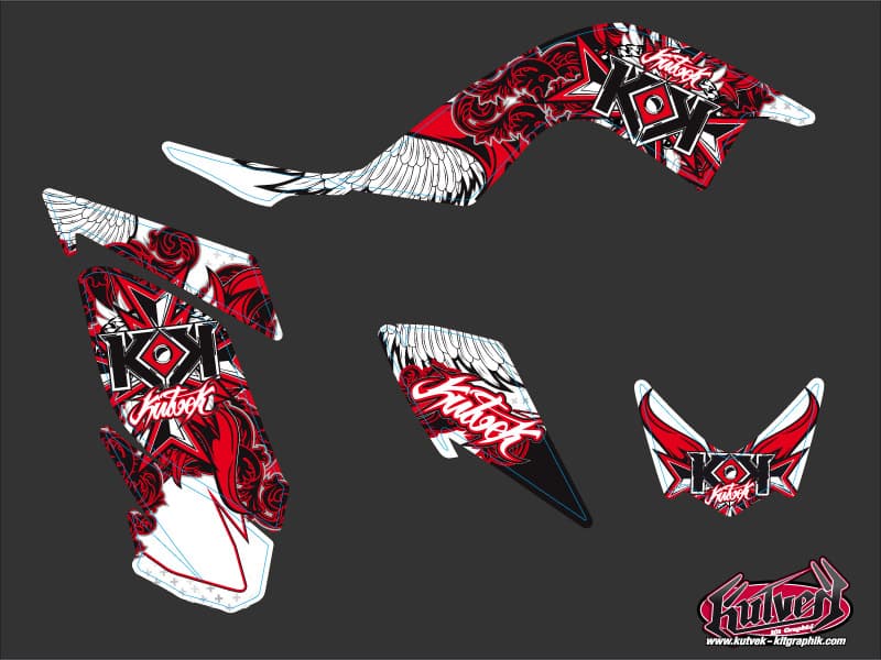 Yamaha 700 Raptor ATV Demon Graphic Kit Red | Yamaha | Kutvek - View 2