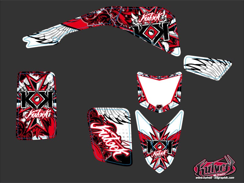 Kit graphique Quad Demon Yamaha Blaster Rouge | Yamaha | Kutvek - View 2
