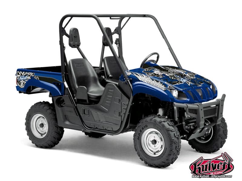 kit graphique ssv yamaha rhino demon bleu  