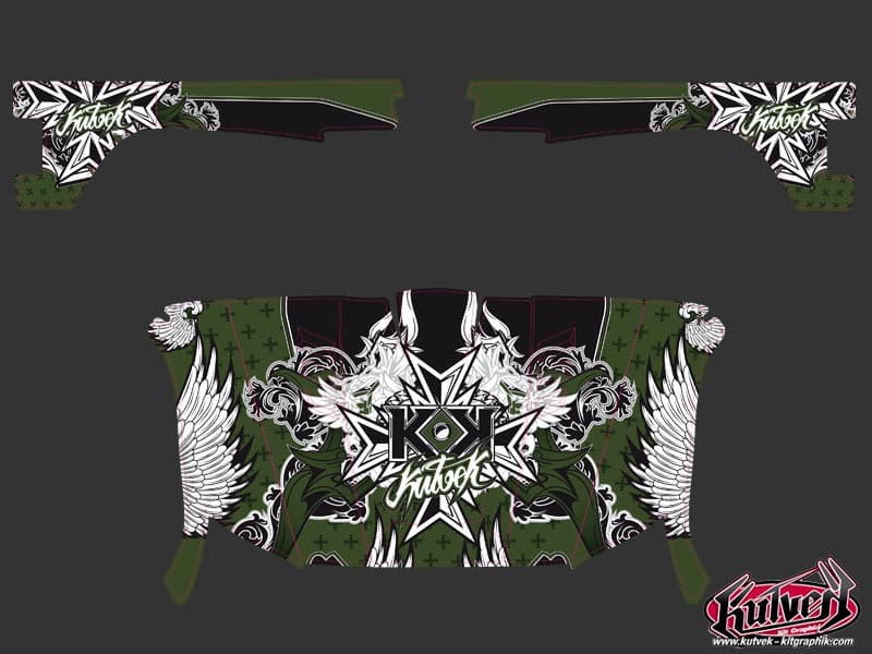 kit graphique ssv yamaha rhino demon vert | Yamaha | Kutvek - View 2