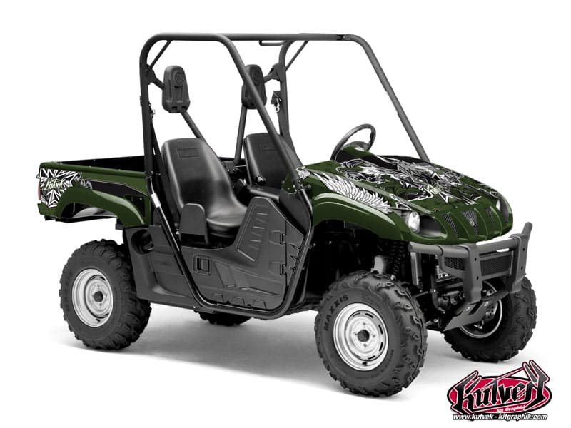 kit graphique ssv yamaha rhino demon vert  