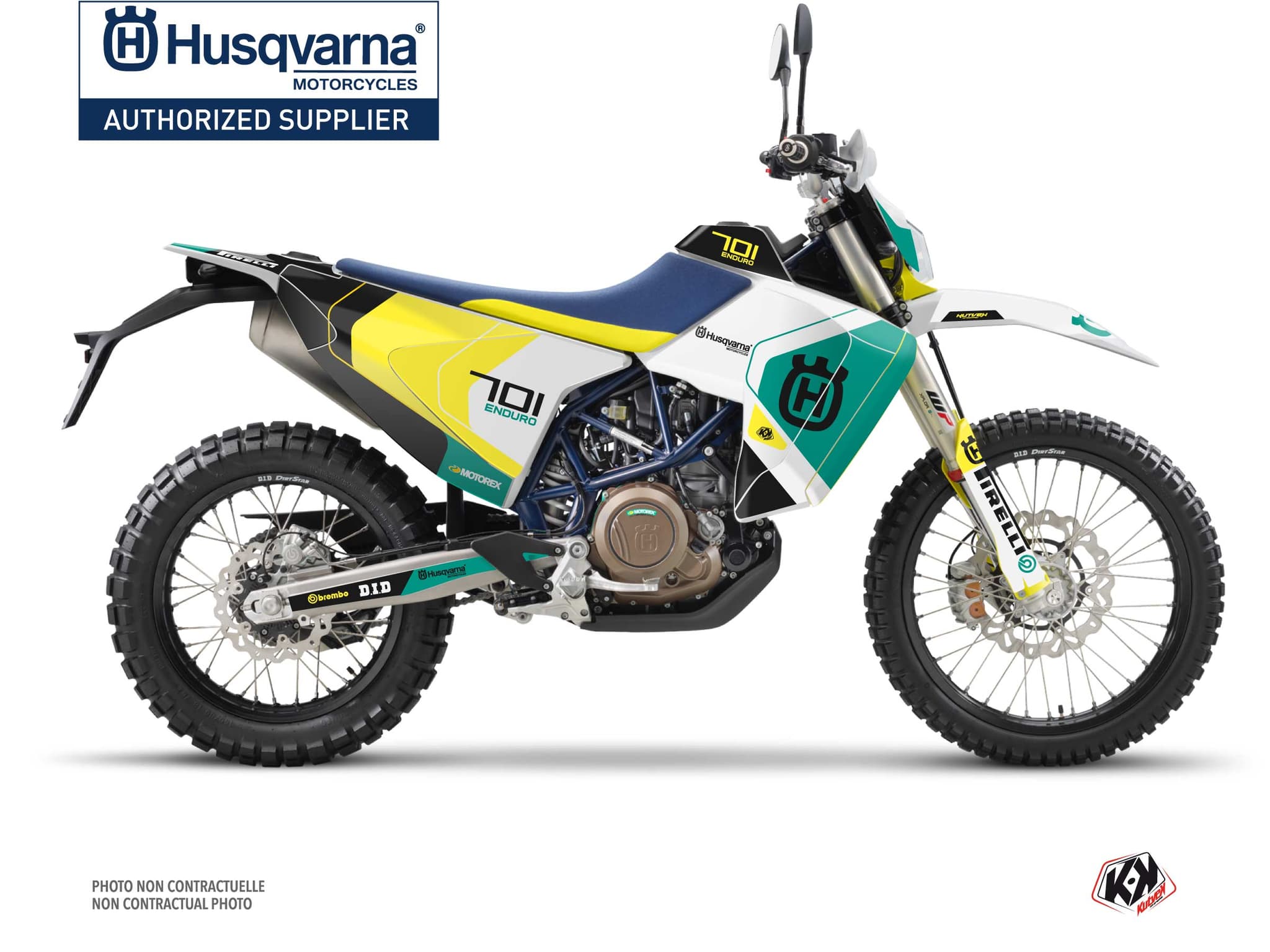 Kit graphique Moto Cross Diskovery Husqvarna 701 Enduro LR Vert