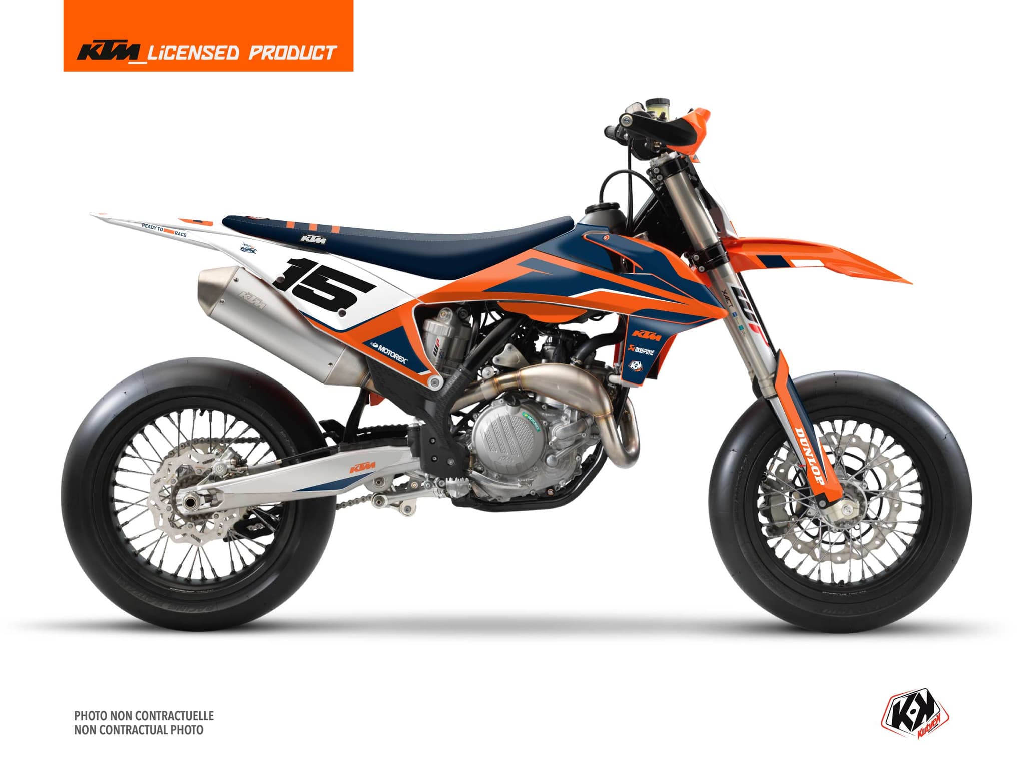Kit graphique Moto Cross DNA KTM 450 SMR Bleu