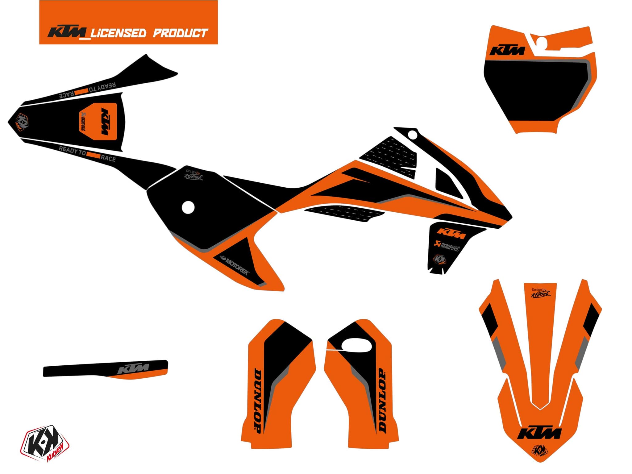 deko-set moto-cross dna ktm 50 sx orange | KTM | Kutvek - View 2
