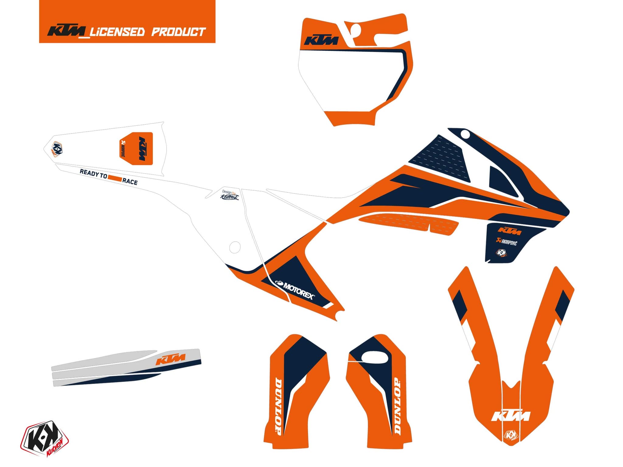deko-set moto-cross dna ktm 65 sx blau | KTM | Kutvek - View 2