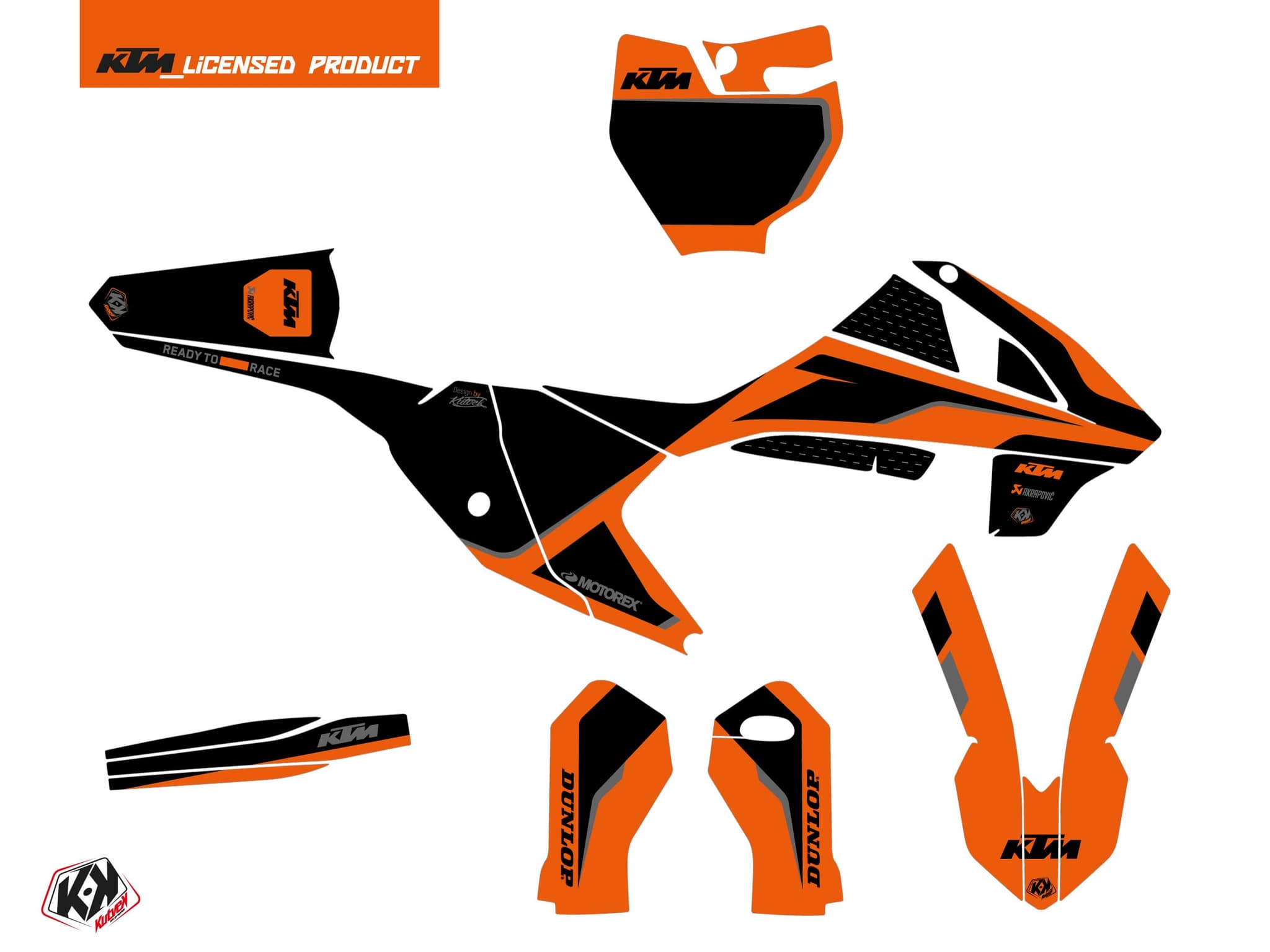 deko-set moto-cross dna ktm 65 sx orange | KTM | Kutvek - View 2