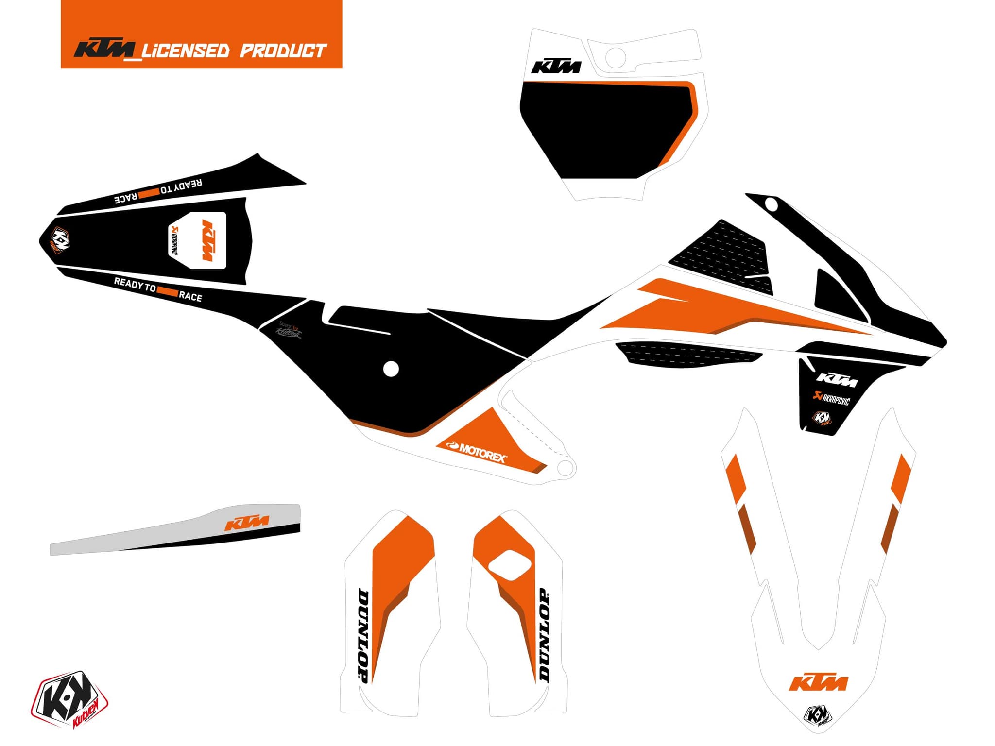 deko-set moto-cross dna ktm 85 sx weiß | KTM | Kutvek - View 2