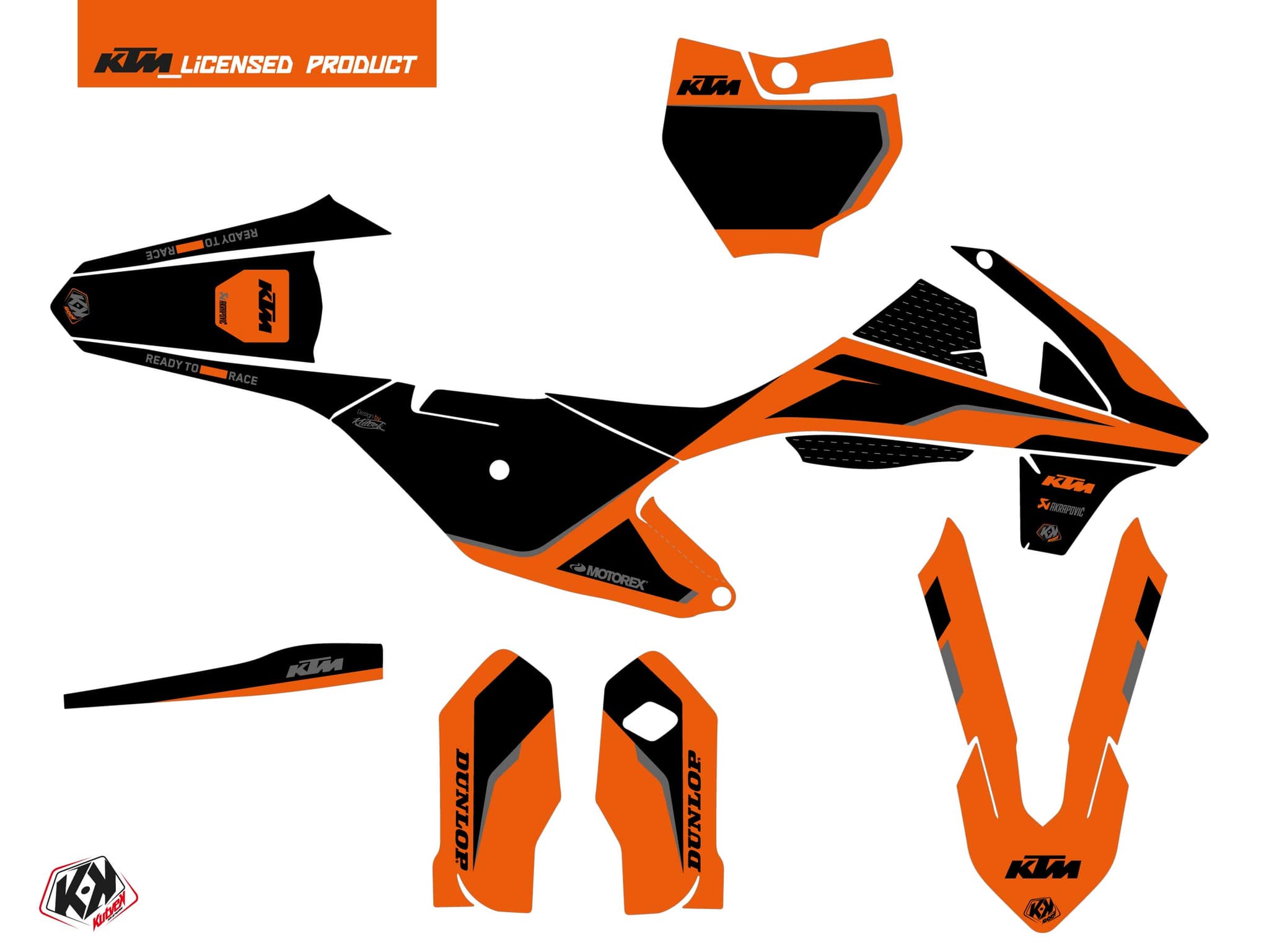 deko-set moto-cross dna ktm 85 sx orange | KTM | Kutvek - View 2