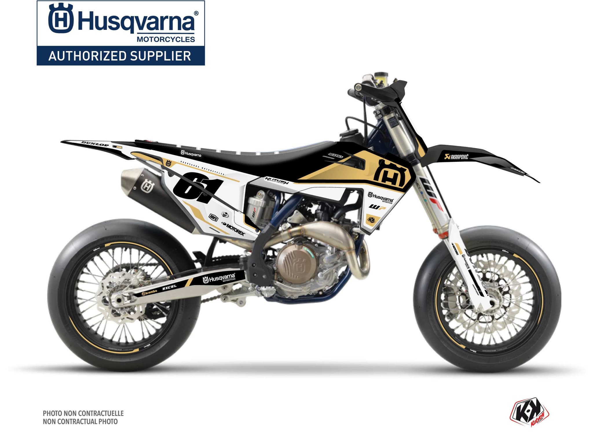 Kit graphique Moto Cross D-SKT Husqvarna 450 FS Sable