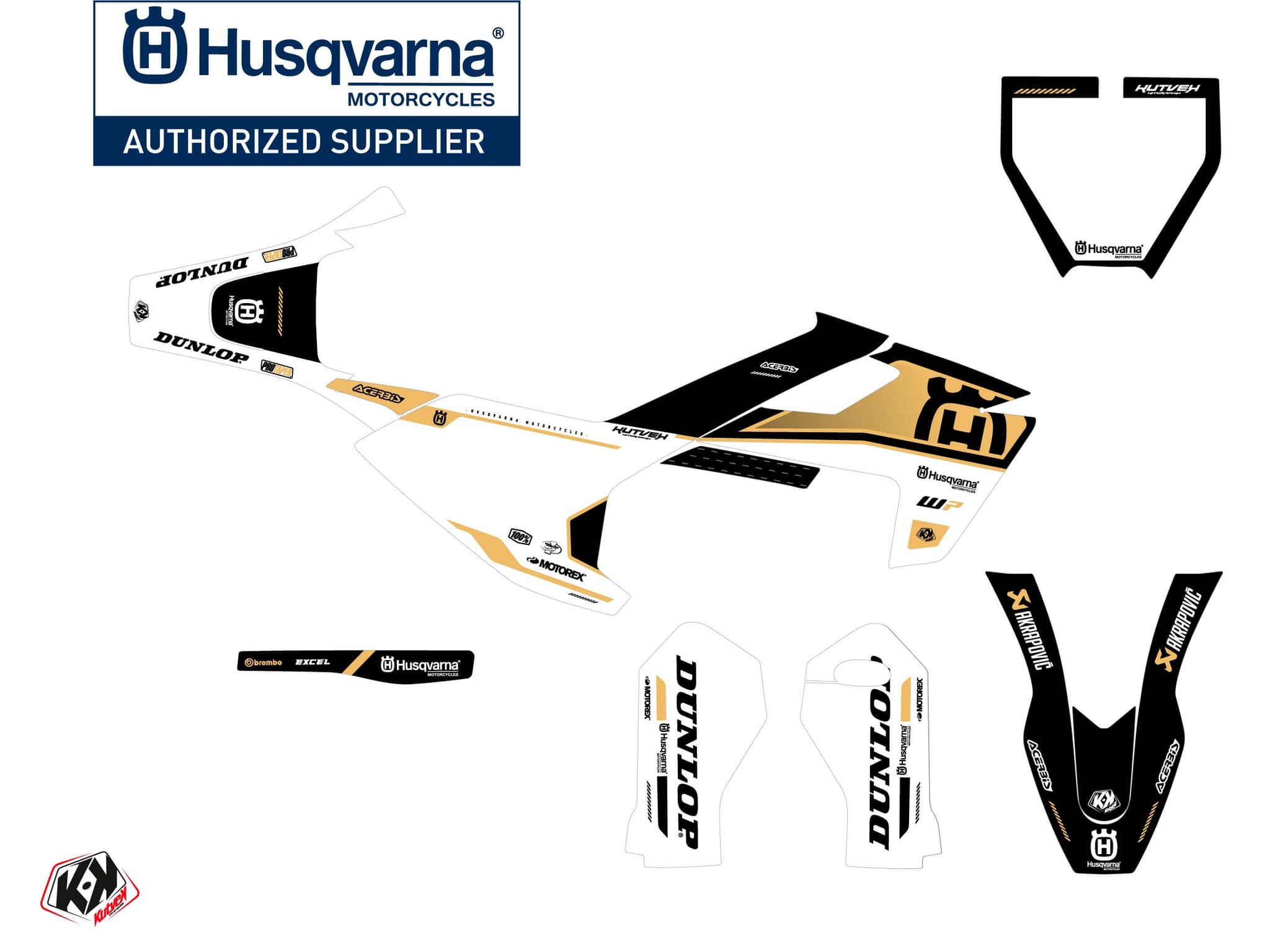 kit graphique motocross husqvarna tc 50 d-skt sable | Husqvarna | Kutvek - View 2