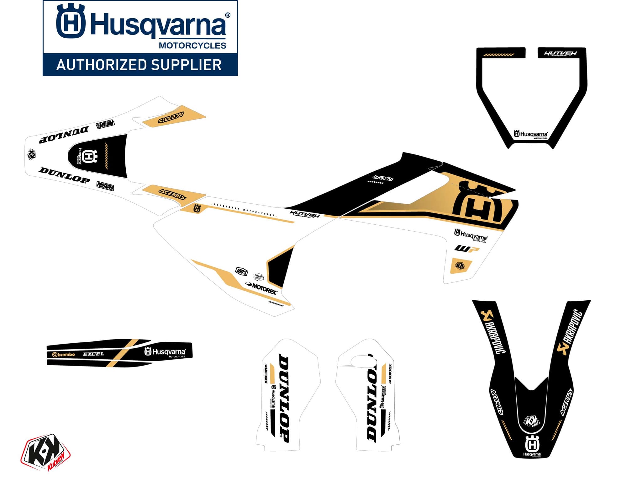 kit graphique motocross husqvarna tc 65 d-skt sable | Husqvarna | Kutvek - View 2